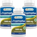 En İyi Doğallar L-Tryptophan 1000 mg 60 Tablet (60 Kont (Pack of 3))