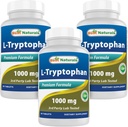 En İyi Doğallar L-Tryptophan 1000 mg 60 Tablet (60 Kont (Pack of 3))
