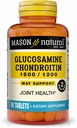 MASON NATURAL Glucosamine Chondroitin 1500/1200 2 Günlük C vitamini ile Destek - Ortak Sağlık, Geliştirilmiş Flexability ve Mobility*, 90 Capsules
