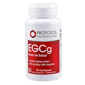 Πρωτόκολλο EGCg 200 mg - 200 mg EGCg Πράσινο εκχύλισμα τσαγιού - Φυτοθρεπτικά συστατικά & Πολυφαινόλες συμπλήρωμα * - Kosher & Vegan - 90 κάψουλες Veg