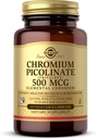 Solgar Chromium Picolinate 500 mcg - 60 Sebze Capsules - Destekler Sugar, Fat & protein Metabolism - Non-GMO, Gluten Free, Kosher - 30 Hizmet