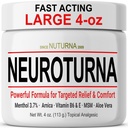 Neuropati Nerve Relief Cream - Foot Hands Legs Toes Back - Ultra Strength Menthol Arnica Aloe Vera MSM, Soothing Natural Nerve Comfort Relief, Paraben-Free 4 Oz