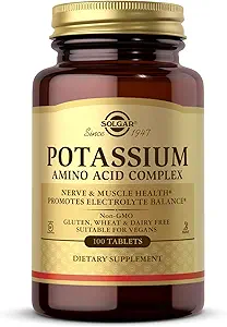 Solgar Pyumas Asit Kompleksi, 100 Tablet - Nerve & Kas Health - Elektrolyte Balance - Non-GMO, Vegan, Gluten Free, Süt Free, Kosher - 100 Hizmet