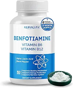 Liposomal Benfotiamine B6, Vitamin B12, Alfa Lipoic Asit, Curcumin - Sağlıklı Metabolism, Enerji Seviyelerini Destekleyin ve ABD'de Test Edildi