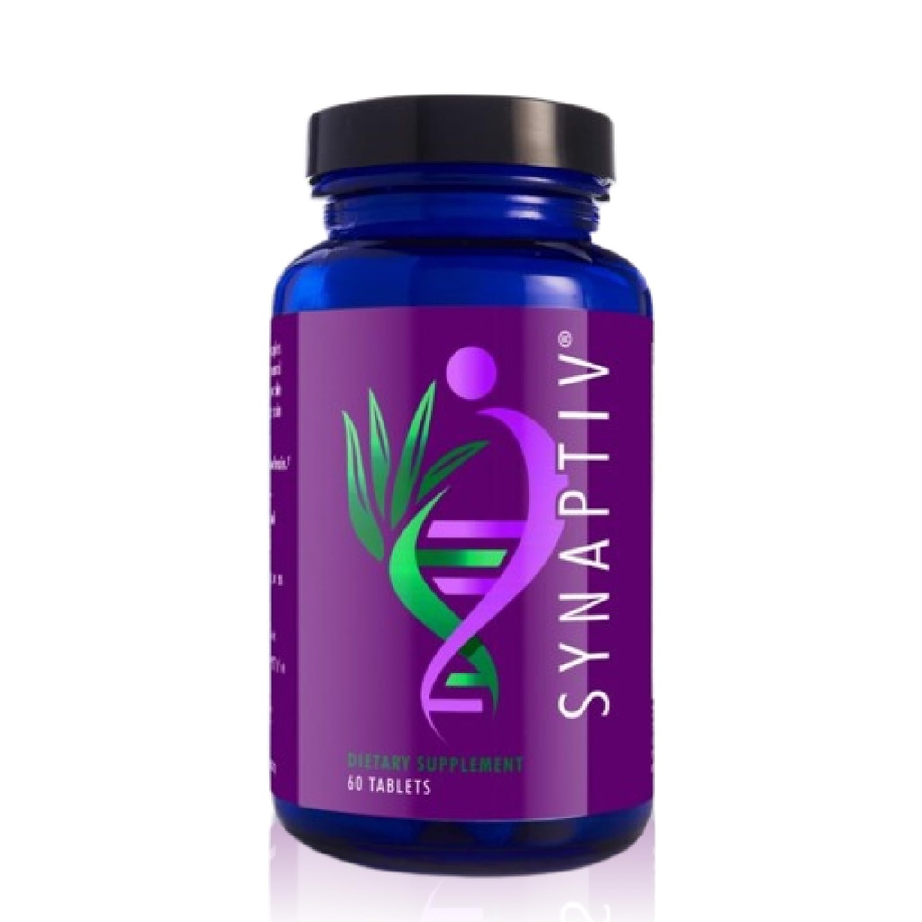 Youngevity SynaptivTM Beyin Desteği - 12in1 - Ginkgo, Huperzine, Bacopa, Quercetin ve More - Potent Antioksit + Vitaminler - 60 Tabletler (Gra 1)