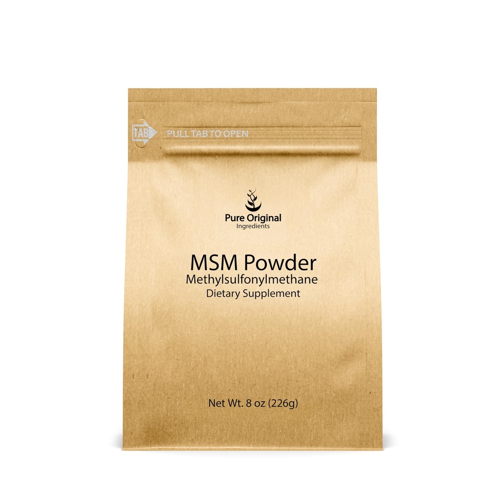 PURE ORIGINAL INGREDIENTS Torchsulfonylmethane (8 oz) MSM, Natural Sulfur, Diyetsel Tamam