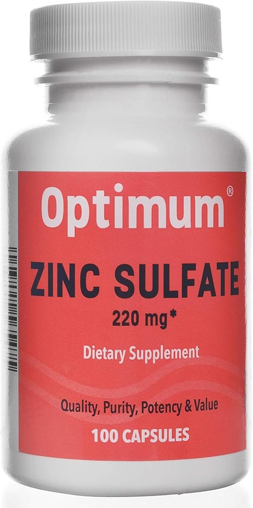 Zinc Sulfate 220 mg 100 Κάψουλες Count 