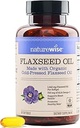 NatureWise Flaxseed Oil 1200 mg, Fish Free Omega 3 6 9 με 720mg ALA, Συμπλήρωμα διατροφής για την υποστήριξη της υγείας της καρδιάς - Βιολογικό, κρύο πιεσμένο, μη GMO - 60 Softgels[2-Month Supply]