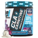 BPI Sports CLA+Carnitine – CLA L Carnitine & Linoleic Acid – L Carnitine Supplement for Kilo Kaybı, Metabolism & Lean Muscle – Caffeine Free – Grape – 50 Hizmet - 12.34 ozz