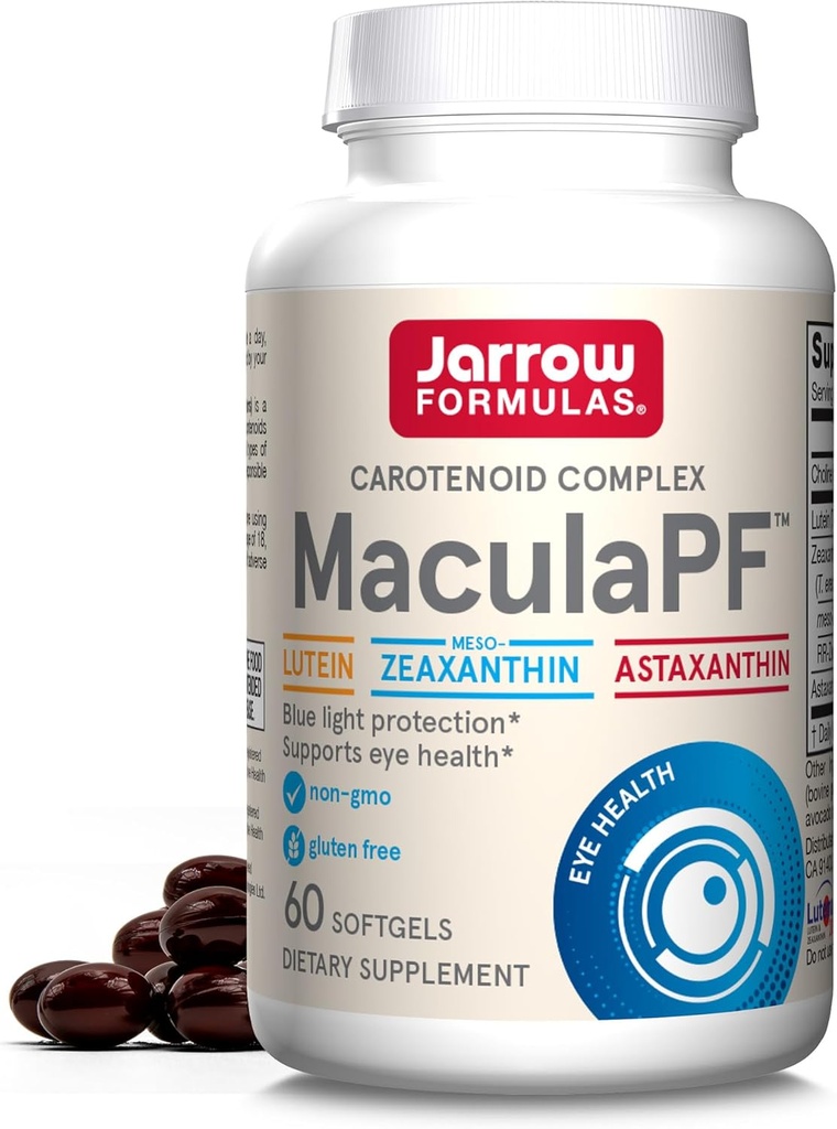 Jarrow Formulas® MaculaPF Carotenoid Complex, Συμπλήρωμα διατροφής, Υποστηρίζει την υγεία των ματιών, 60 Softgels, Μέχρι και μια παροχή 60 ημερών