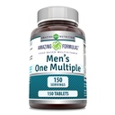 Amazing Formulas Men's One Multivitamin Supplement | Yiyecek bazlı | 150 Tablet | Mükemmel Vitaminler, Mineraller & Probiyotikler | Non-GMO | Gluten-Free | Made in USA