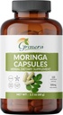 Organik Moringa Capsules – 120 Kont | Pure Moringa Oleifera Leaf Toz Pills | Doğal Superfood Supplement | Herbal Energy & Antioxy Support | Vegan, Non-GMO, Single Origin Malunggay