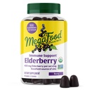Megafood Elderberry Immune Support Supplement - Vegan Elderberry Gummies for Yetişkinler - çinko ve Real Food - Pectin-Based, Gluten-Free, USDA Organic - 54 Gummies, 27 Hizmetler