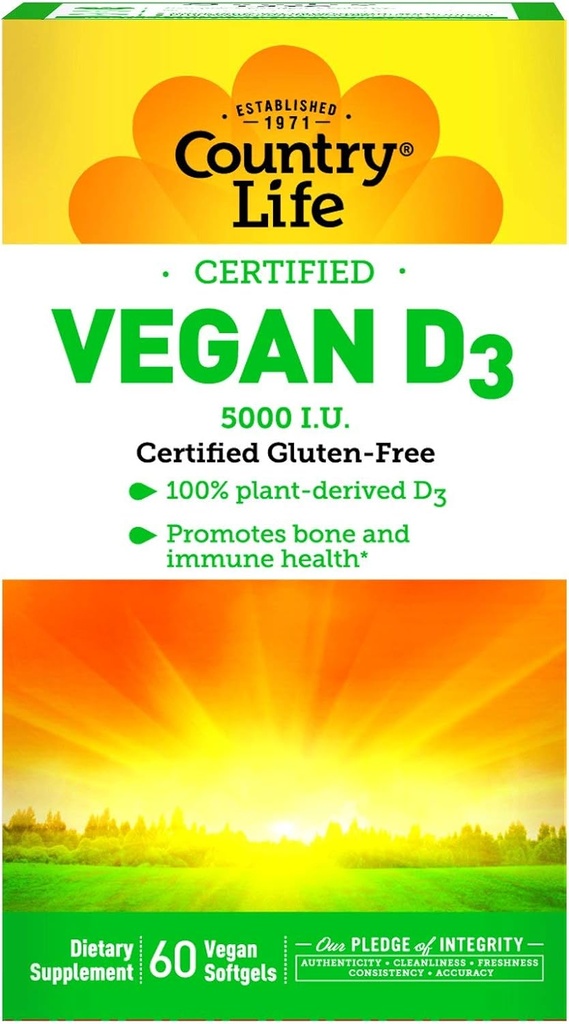 Χώρα Ζωή Vegan D3, 60 κόμης
