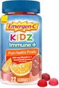 Emergen-C Kidz Immune+ Immune Support Diyetary Supplements, Flavored Gummies with Vitamin C, B Vitamins and Vitamin D for Immune Support, Fun-Tastic Fruit Flavored Gummies - 22
