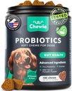 Köpekler için Probiyotikler Gut Health, Digestion, Immunity, Yeast Balance, Itchy Skin, Allergies Support - Dog Probiyotik Chews with Digestive Enzymes for Gut Flora- Soft Treats with Riley and Yeast Toz