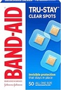 Band-Aid Brand Tru-Stay Clear Spots Bandages for Discreet First Aid, All One Dimension, 50 Count