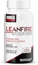FORCE FACTOR LeanFire with Next-Gen SLIMVANCE Advanced Thermogenic Fat Burner for Kilo kaybı için B Vitaminleri ve Capsimax to Boost Metabolism, Art, ve Advanced Focus, 60 Capsules