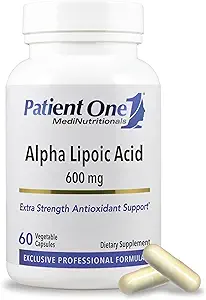 Patient One Alpha Lipoic Acid (ALA) 600 mg | Antioxidant Supplement to Support Nerve and Liver Health* | 60 Capsules