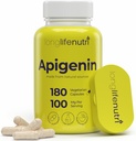 LongLifeNutri Apigenin 100mg – Φυσικό Bioflavonoid από εκχύλισμα χαμομηλιού, 180 κάψουλες χορτοφάγων, συμπλήρωμα για ύπνο, διάθεση, & χαλάρωση, 6-μηνιαία προμήθεια, GMP πιστοποιημένη, Made in USA