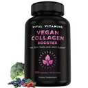 Vitals Vitamin Vegan Collagen Branson - Silica ve Hyaluronic Asit - Plant-Based Collagen Supplements - Supports Hair, Skin, Nails & Commons - 60 Capsules