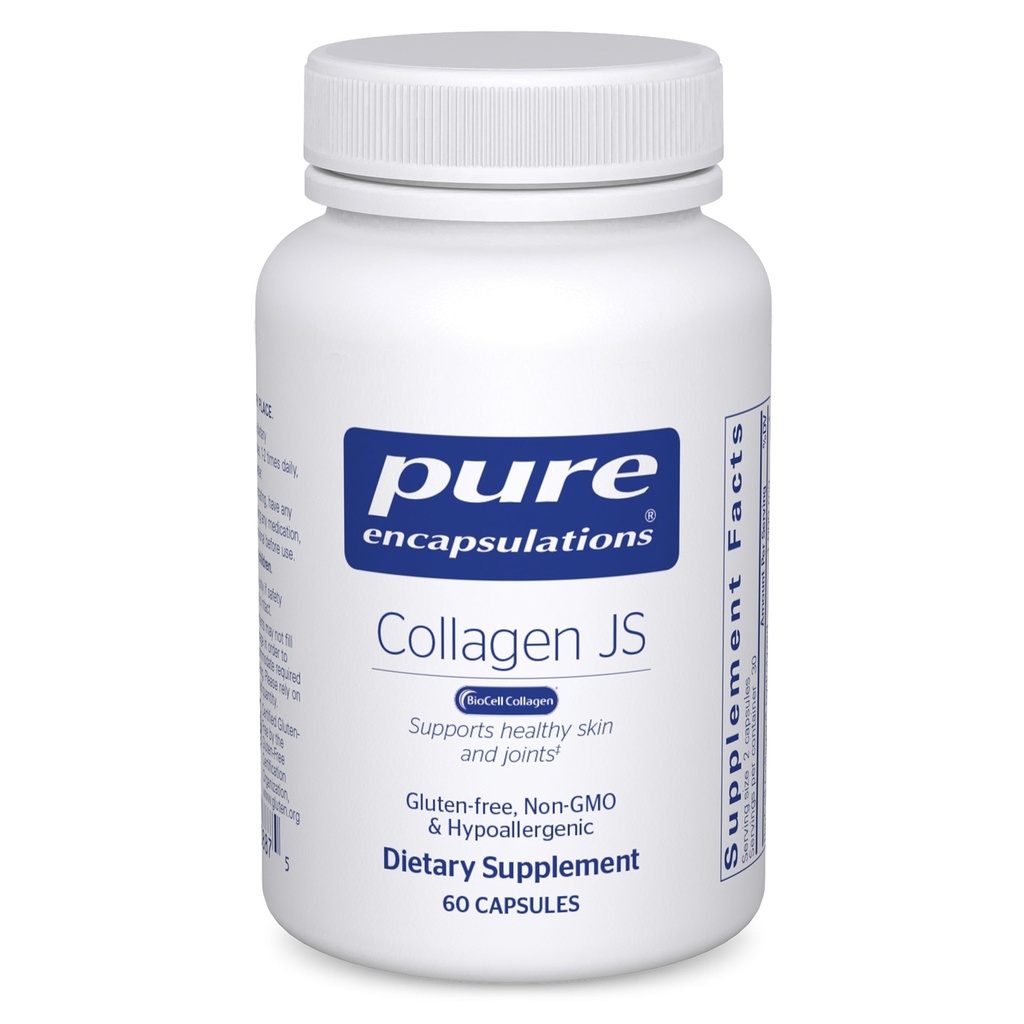 Saf Encapsulations Collagen JS - Skin & Ortak Sağlık* - 1000 mg Hydrolyzed Biocell Collagen - Gluten Free & Non-GMO - 60 Capsules