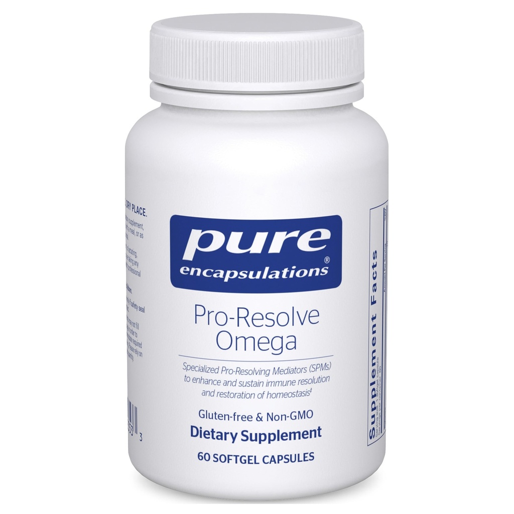 Saf Encapsulations Pro-Resolve Omega | Omega-3 Fatty Acids for Cardiovascular Health | 60 Softgel Capsules