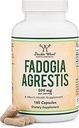 Fadogia Agrestis 600mg Per (180 Capsules) Athletic Performance (Third Party Tested, Non-GMO, Vegan, Gluten Free) Double Wood
