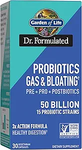 3in-1 Complete Prebiyotiks, Postbiyotiks & Probiyotiks for Women and Men - PRE + PRO + POSTBIOTIC Supplement for Gas & Bloating - 50 Milyar CFU, 30 Day Supply