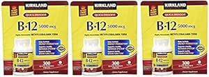 Kirkland Pozpfa B-12 5.000 mcg, 300 Tablet (3 Paket)
