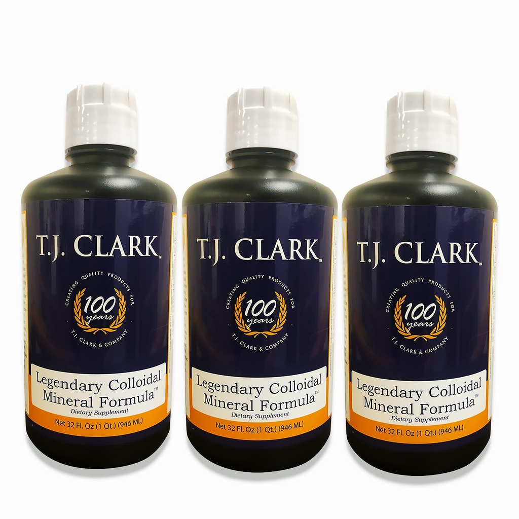 T.J. Clark Legendary Colloidal Mineral Formula 32 fl. oz. (3 Pack) T.J. Clark