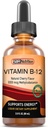 B12 Vitamini Sıvı Ölçeği - Mecobalamin, VIT B 12 Destek Enerji, Max Aborpsiyon, 3000 Live Per Servis, 60 Hizmet, ABD'de Üretilmiş, Vegan Dostu, ABD'de Üretilmiş