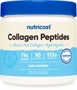 Nutricost Collagen Nut Toz 4 oz (Unflavored) Tip I, Tip III Collagen - Grass-Fed, Gluten Free and Non-GMOMO