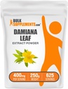 BulkSupplements.com Damiana Extract Toz - Damiana Supplement, Herbal Supplement - Vegan & Gluten Free, 400 mg per Service, 250g (8.8 oz) (Pack of 1)