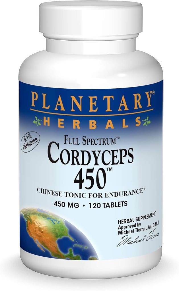 Πλανητικά βότανα Cordyceps 450 Full Spectrum, κινέζικο τονωτικό για αντοχή