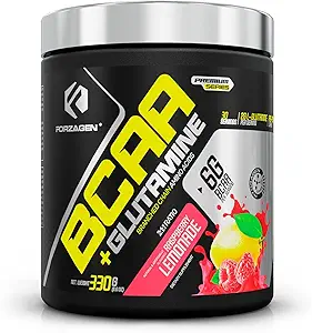Forzagen BCAAS Amino Acids Powder with Glutamine BCAA Powder, Branched Chain Amino Acids Supplements Powder, BCAA Lean Energy Pre Workout - Post Workout Muscle Recovery Powder, 30 Servings
