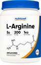 Nutricost L-Arginine Toz 1KG - Pure L-Arginine, 5g Per