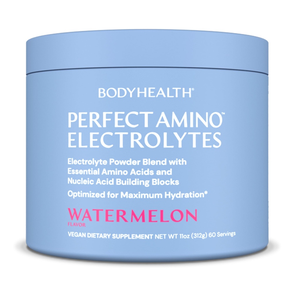 VücutSağlık MükemmelAmino Elektrolytes Toz No Sugar, Keto Sugar Free Fasting Electrolytes Drink Mix, Hydration Toz with Trace Minerals - Watermelon - 60 Servisler
