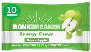 Bonk Breaker Energy Chews, Gluten-Free, Dairy-Free Ingredients to Provide Quick Energy and Focus, 1 Box of 10 Packets, Variety Pack