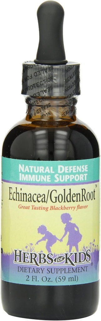 Çocuklar için Herbs Echinacea/Goldenroot (BlackBerry, 2oz)