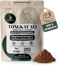 Orman Tozları Tongkat Ali for Men Toz 200:1 Extract 282 5 Ounce Bag Eurycoma Longifolia Toz Supplement Tonkat-Ali Pure Longjack Root Geleneksel Erkekler için Sağlık Desteği