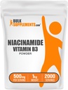 BulkSupplements.com Niacinamid Toz - Niacinamid 500 mg - Vitamin B3 Niacinamid - Vitamin B3 Toz - Vitamin B3 Nicotinamid 500 mg - 500 mg Nicotinamid