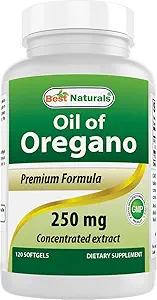 En İyi Doğallar Oregano Oil 250 Mg Softgels, 120K