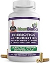 YourBiotics Prebiyotiks and Probiyotiks for Men & Women - Digestive Enzymes with Probiyotiks and Prebiyotiks Acid - Women & Mens Probiyotiks for Gut Health Immune Support & Digestion - 60 Count