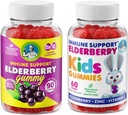 DR. MORITZ Elderberry Gummies for Kids and Family- Immune System Branson and Health Support with Black Sambucus Elderberries Extract - Vitamin and çinko Herbal Immunity Boost Supplement for Children and Family- Immune System Branson and Health Support with Black Sambucus Elderberries Extract - Vitamin and çinko Herbal Immunity Boost Supplement for Children