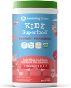 Amazing Grass Kidz Superfood: Vegan protein & Probiyotiks for Kids with Beet Root Toz & 1/2 Cup of Leafy Greens, Strawberry Blast, 15 Hizmet
