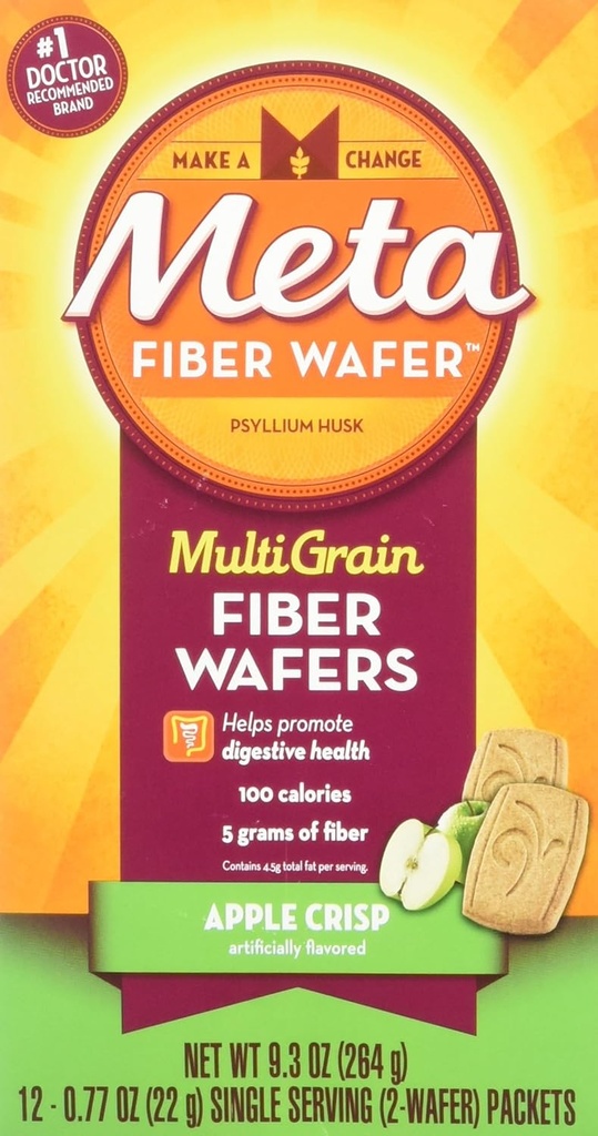 Metamucil Fiber Wafers Apple Crisp 24 Her (Pazar 6)