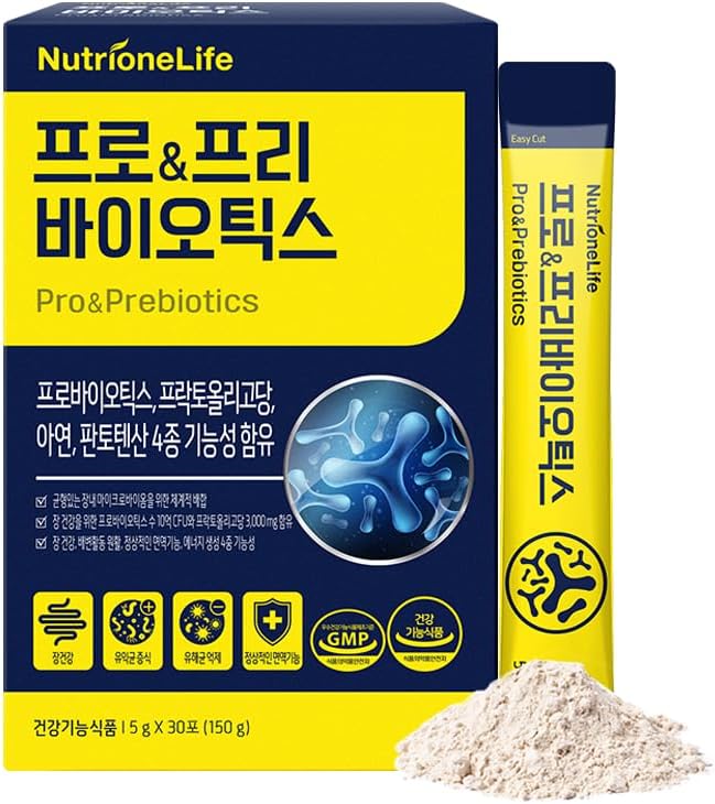 Pre&Pro Biotics, 1Billion CFU, Toz Tipi Kore Probiyotikleri, Multi-Strain Probiyotik, Supports Digestive Wellness, Contains çinko ve Pantothenic Acid
