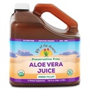 Desert Aloe Vera Juice - Organik, Preservative-Free Inside Fillet Aloe Vera Drink with Natural Digestive Enzymes for Gut Health, Stomach Relief, Wellness, Glowing Skin, 128 Fl Oz