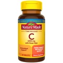 Nature Made Vitamin C 1000 mg with Rose Hips, Συμπλήρωμα διατροφής για την υποστήριξη του ανοσοποιητικού, 60 δισκία αποδέσμευσης χρόνου, 60 ημέρες προσφοράς
